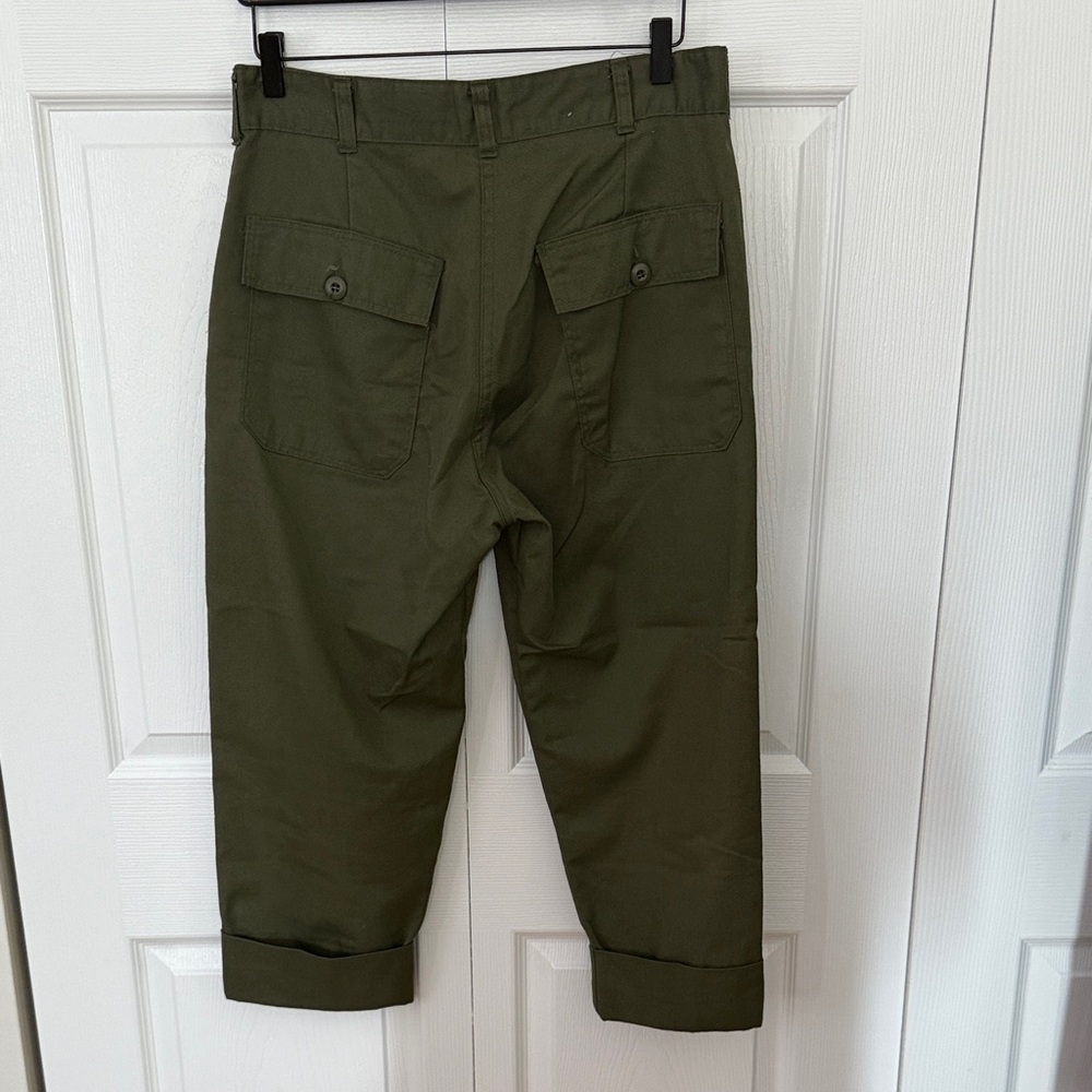 Vintage Men's Olive Green Pants - Picture 2 of 2